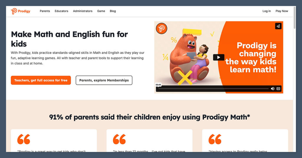 Prodigy Homepage